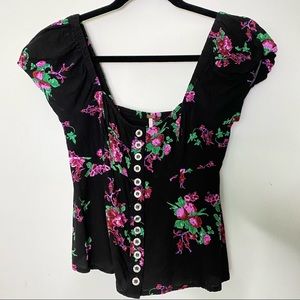 Floral Free People blouse